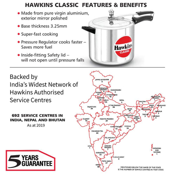 Hawkins Classic Pressure Cookers (10 Litre)