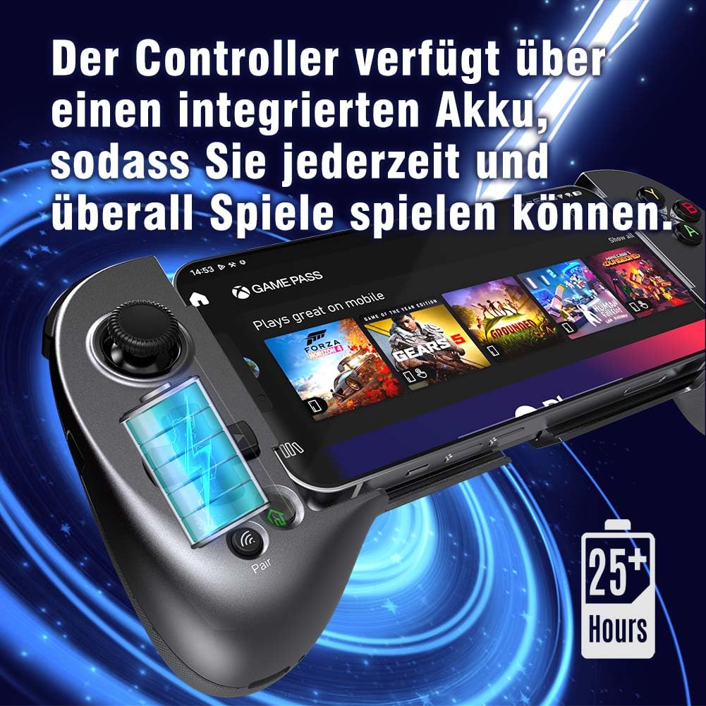 ShanWan Mobile Gaming Controller for Android/iOS, Phone controller for iPhone15, Bluetooth connection, PS Remote Gaming Xbox Cloud Steam Link GeForce NOW MFi Apple Arcade Gaming