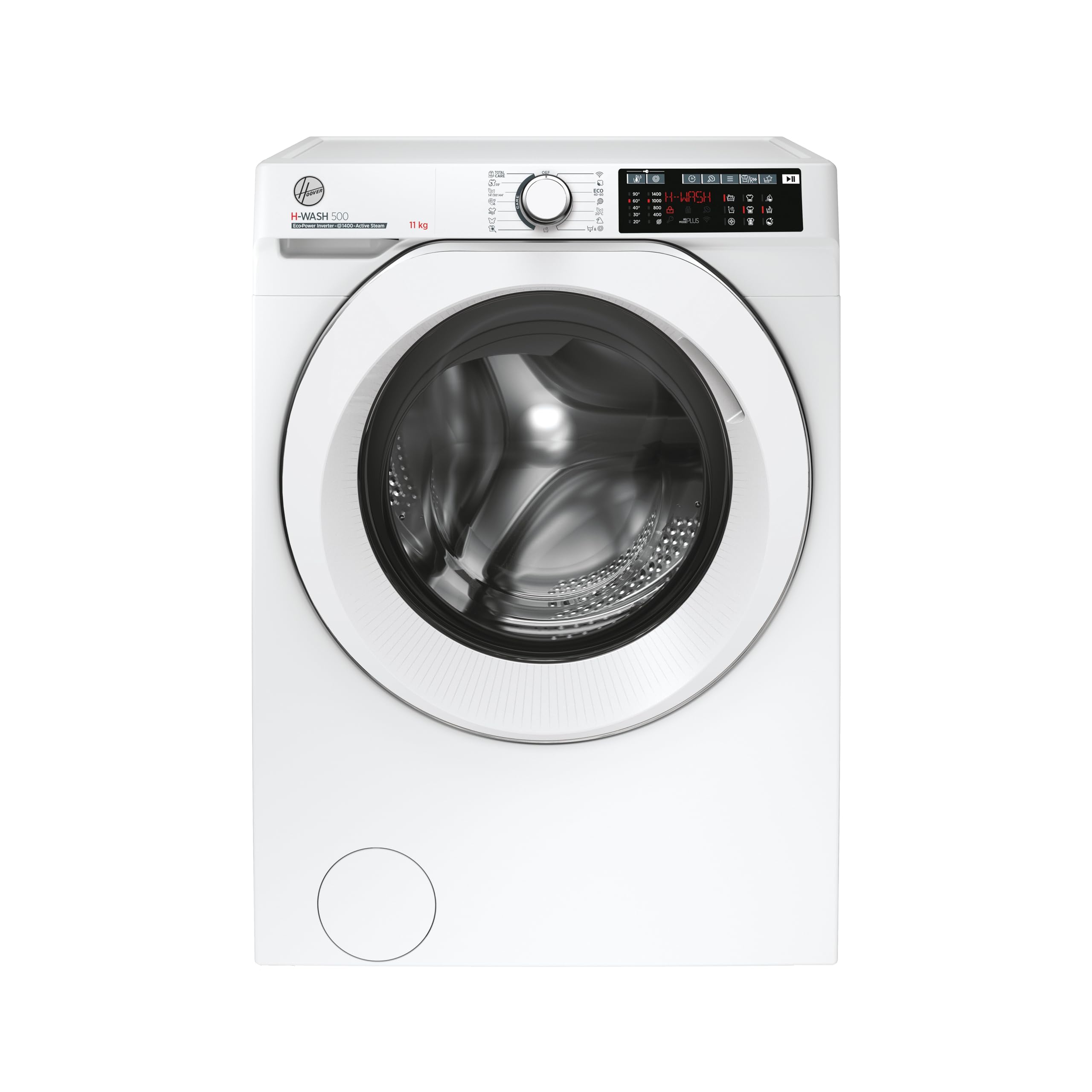 Hoover H-WASH 500 10kg Freestanding Washing Machine, 1400 RPM, A Rated, ECO‑Power Inverter Motor, hOn App, 60 Programmes, Care Dose, Power Care System, White, 60x59x85 cm ‑ HW 410AMC/1-80