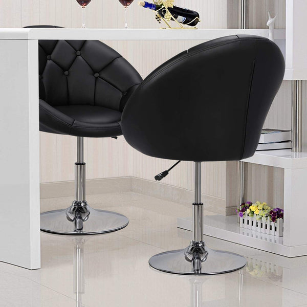 Yaheetech Swivel Vanity Chair Dressing Table Chair Comfy Vanity Stool for Bedroom Salon Make up Room, White