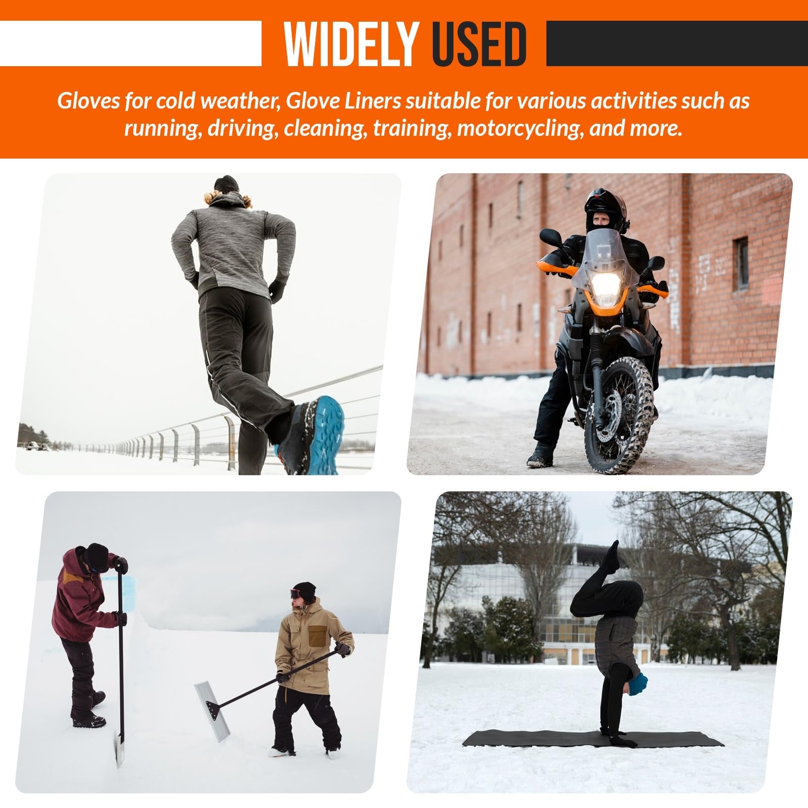 WESTWOOD FOX Gardening Working Gloves Garden Thorn Proof Flexible Heavy Duty Leather Mechanic Utility Dexterity Breathable Construction Gloves for Work Mens Women (Metallic Orange, L)