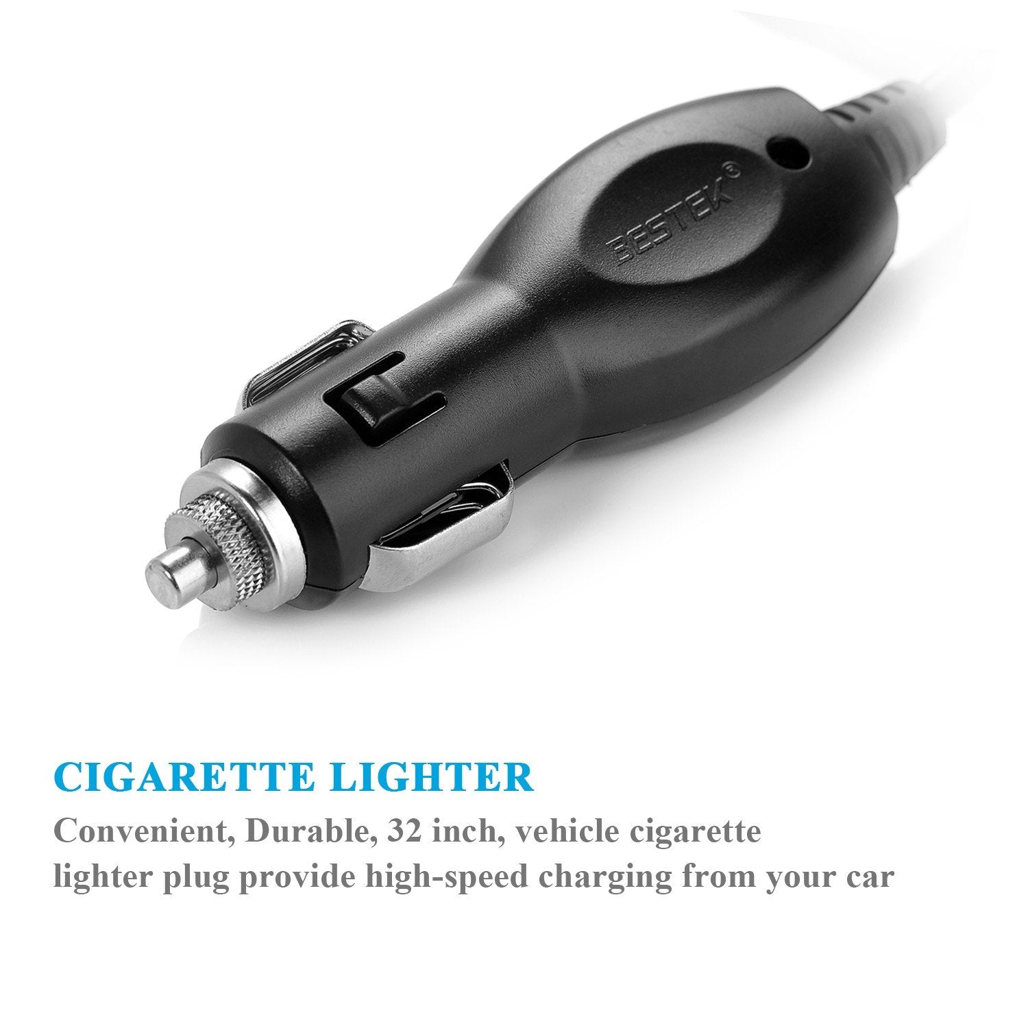 BESTEK 200W Power Inverter DC 12V to AC 230V 240V Dual Socket Car Voltage Converter Transformer with 4 USB Car Charger