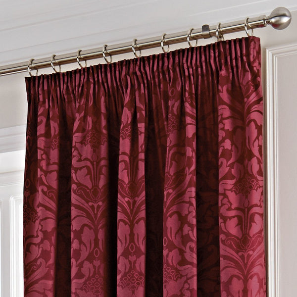 Fusion - Eastbourne - Curtains, 229 x 229cm, Burgundy