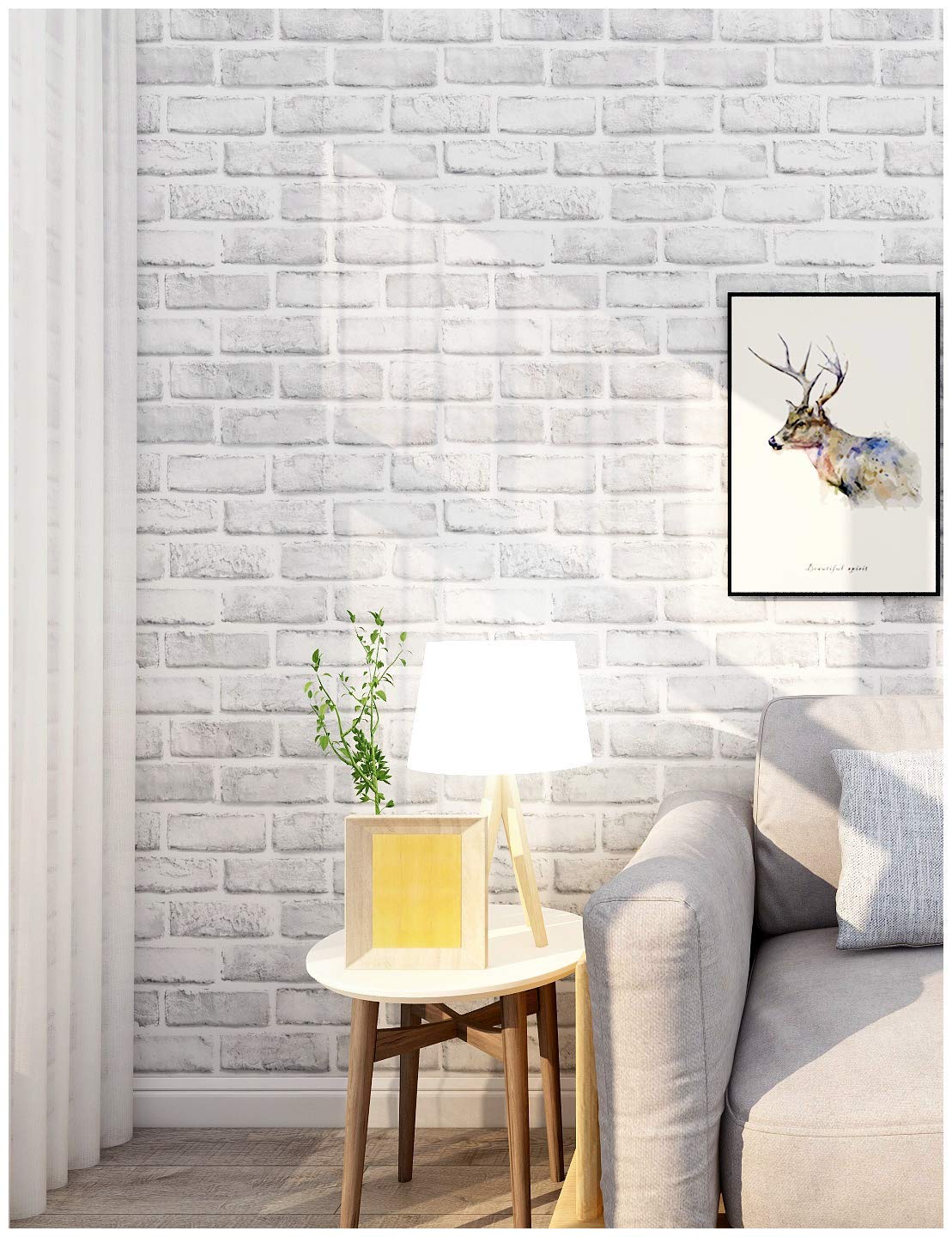 myforHD Self-Adhesive Wood Grating Wallpaper Wood Stripe Grain Natural Wooden Slats Wallpaper Peel and Stick Contact Paper PVC Vinyl Film Removable Waterproof