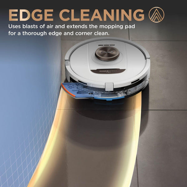 Shark PowerDetect 2-in-1 Robot Vacuum & Mop, NeverTouch Pro 60-Day Self Empty, Self-Refill and Self-Clean Robot Vacuum with 3D & LiDAR Navigation, NeverStuck Obstacle Bypass, WiFi/App White