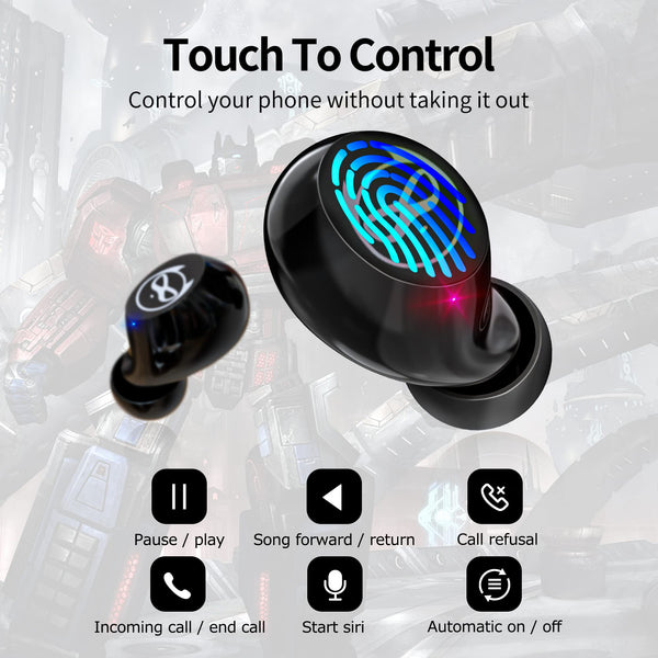 Earbuds for Kids Cute Design in-Ear Wireless Earphones for Kids Boys Adult Bluetooth 5.3 Waterproof Sport Stereo Headphones with Mic for Phone