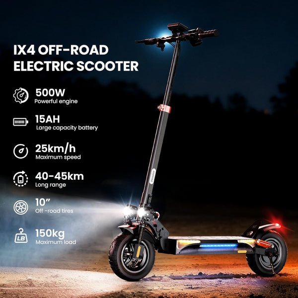 iScooter 45-80KM Range Off-road Electric Scooter,10" Tires iX4/iX7Pro Electric Scooter for Adult with APP Control, Large Capacity Battery, Multiple Speed Modes,4 Shock Suspension Fast E-Scooter