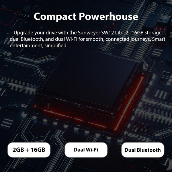 Sunweyer Wireless CarPlay Adapter Car Streaming Device Ai Box Support Netflix, YouTube, Hulu, Disney+, Android Auto Wireless Adapter with LED Ambient Light, Easy to Setup 3 in 1, Dual WiFi Bluetooth