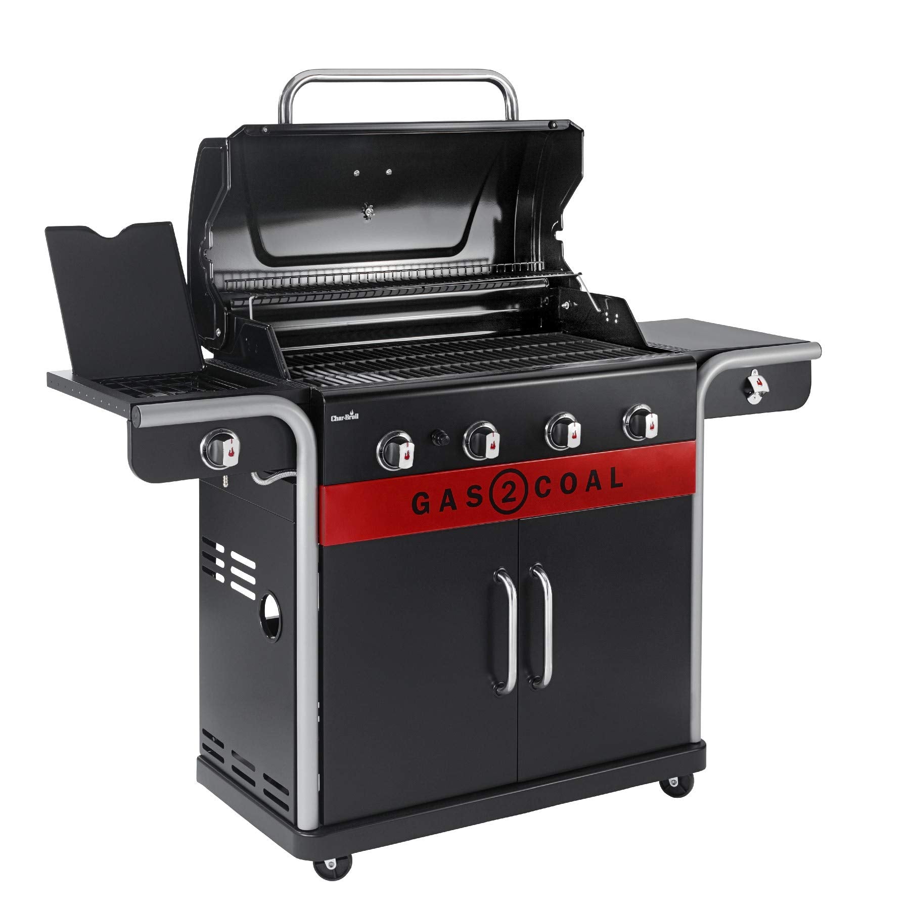 Char-Broil Gas2Coal 440 Hybrid Grill Gas Barbecue, Black