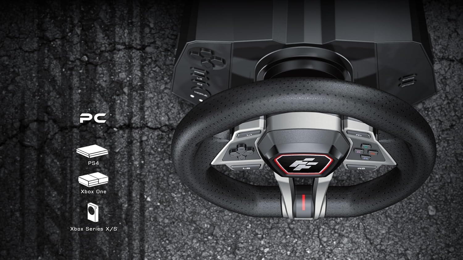 Flashfire F107 IMOLA Racing PS5 edition FORCE FEEDBACK Racing Wheel with Pedals & Shifter Also compatible with for PS4, XBOX One, X/S, Switch, PC