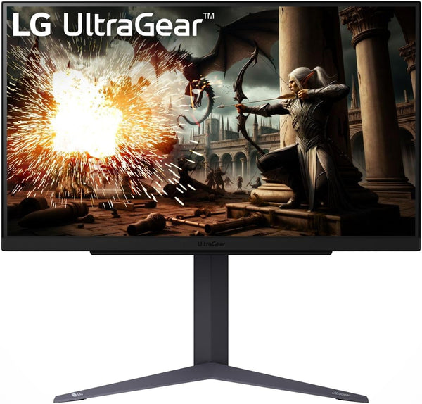 LG UltraGear Gaming Monitor 27GS75Q, 27 inch, 1440p, 180Hz, 1ms Response Time, IPS Display, HDR 10, NVIDIA G-Sync compatible & AMD FreeSync, Smart Energy Saving, DisplayPort, HDMI