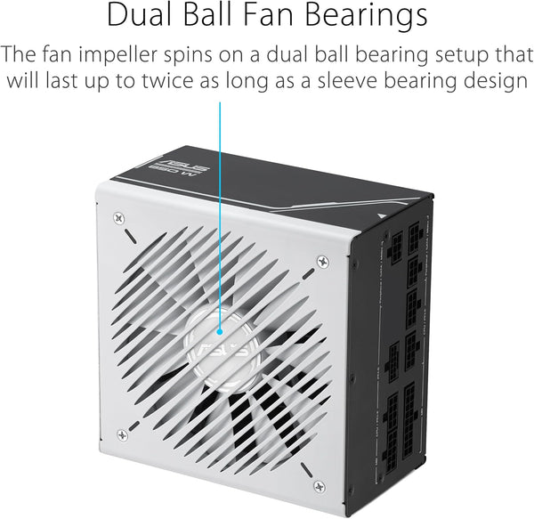 Asus Prime 850W Gold Gaming PSU, Double Ball Bearing Fan, Fully Modular, 80+ Gold, ATX 3.0, PCIe 5.0