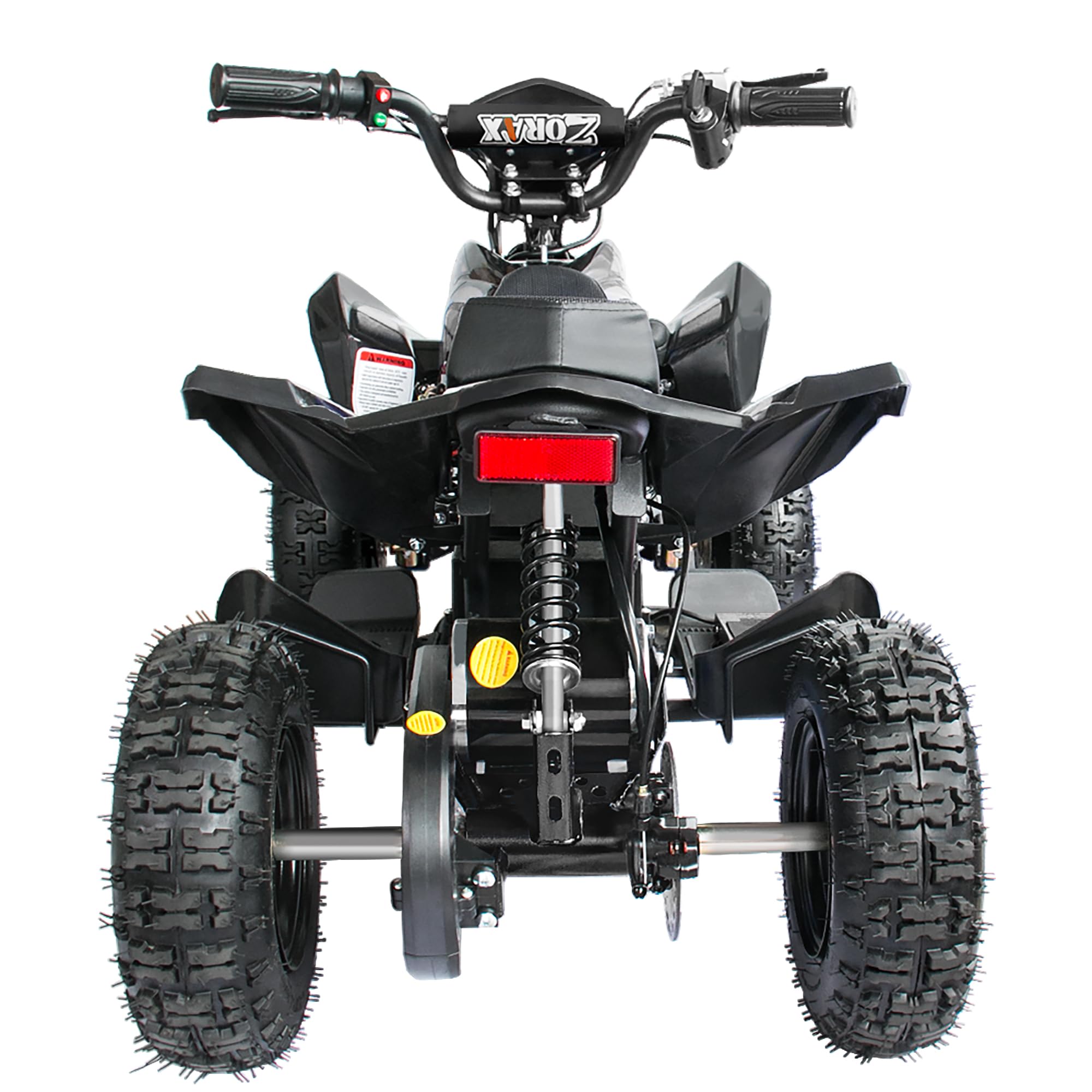Zorax 36V 1000W Yellow 6'' Tyre Battery Powered Kids Mini ATV Quad Bike (Foot Brake - 3 Speeds - LED Light - Forward/Neutral/Reverse - CE Approved - MAX Capacity: 65KGS) Children's Electric Ride on