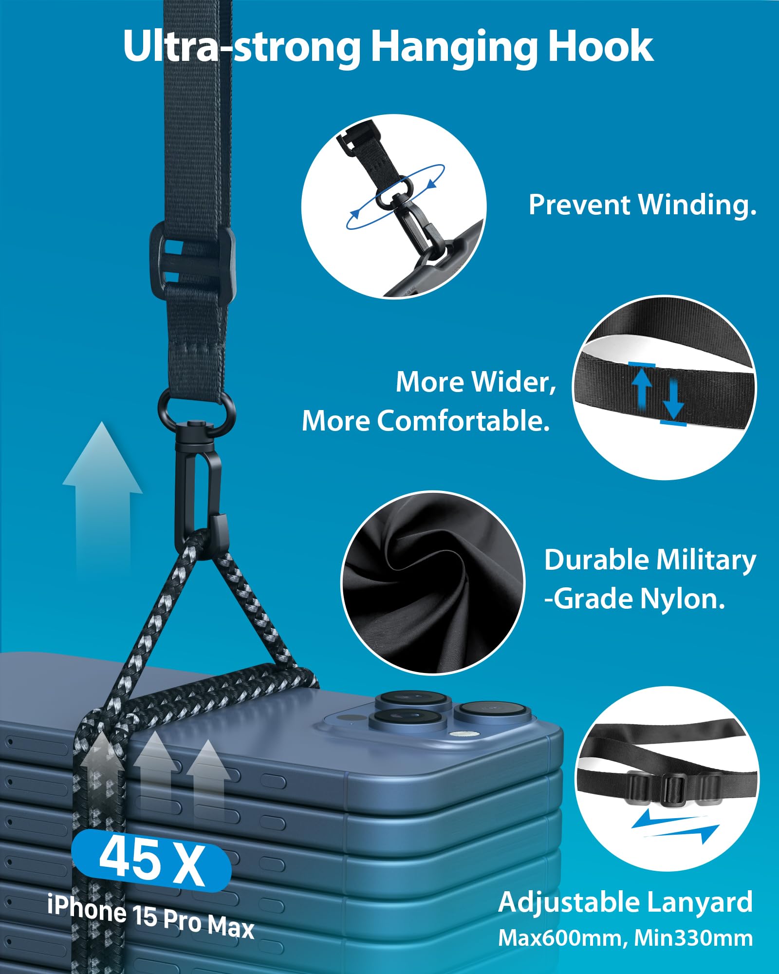 YOSH Waterproof Phone Pouch 2 Pack, 7 inch IPX8 Waterproof Phone Case for Swimming Travel Beach Trip Snorkelling Kayaking, Underwater iPhone Case for iPhone 16 15 14 Pro Max, Samsung S25 S24 Ultra