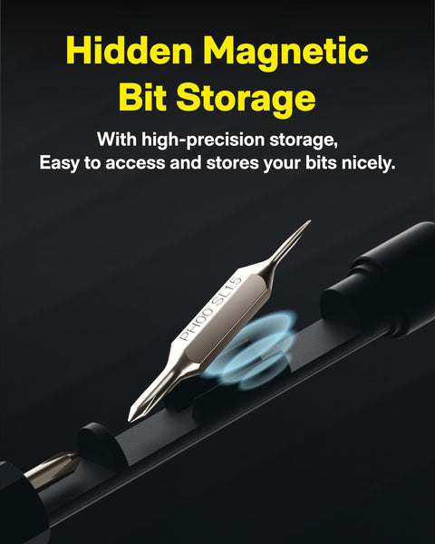 HOTO Precision Screwdriver SE, Pocket Size, Multi-Bit, Mini Hand Screwdriver with 2 Double End Bits & 1 Pen Bit, Ideal for Phone/Glasses/Watches/Laptop, Red