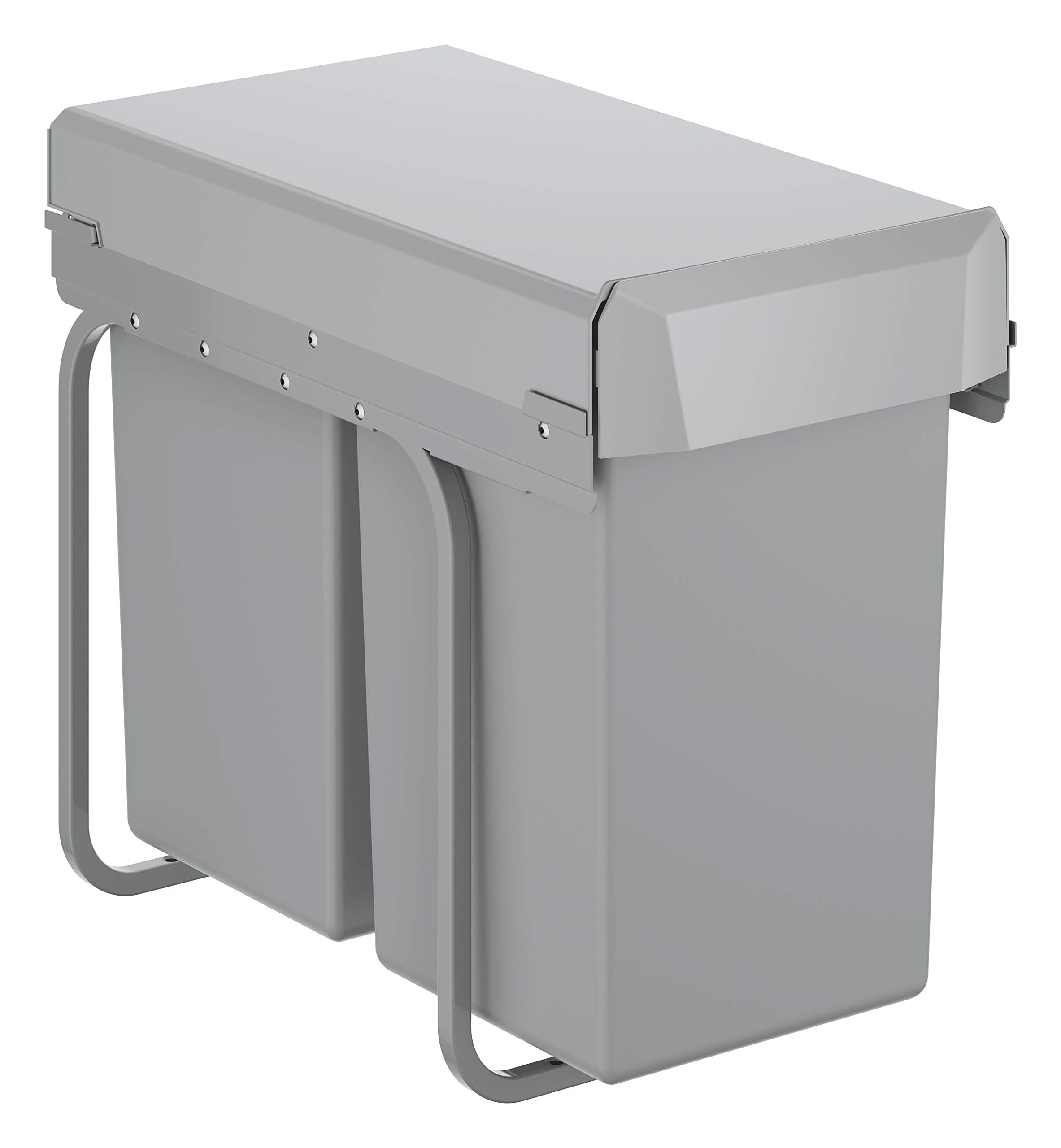 GROHE Kitchen Waste System - 2 Bins (15L Each), Telescopic Action, Floor Mounted for Cabinets 30 cm or Wider, Fits with GROHE Blue Home and GROHE Red