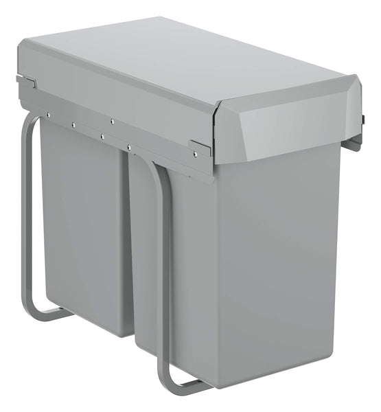 GROHE Kitchen Waste System - 2 Bins (15L Each), Telescopic Action, Floor Mounted for Cabinets 30 cm or Wider, Fits with GROHE Blue Home and GROHE Red