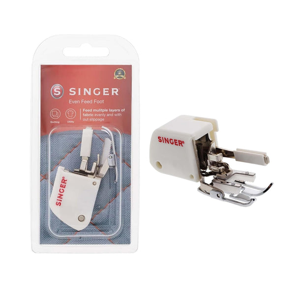 SINGER Even Feed Walking Presser Foot | Ideal for Quilting, Sewing Multiple Layers & Matching Patterns | Compatible with SINGER CA, CB, EA, MA, MB
