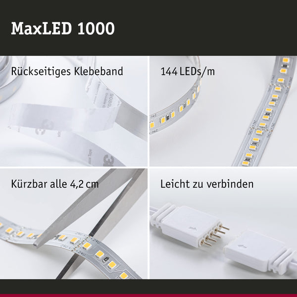 Function MaxLED 1000 Basicset 3m Warm White 40W 230/24V 75VA Silver