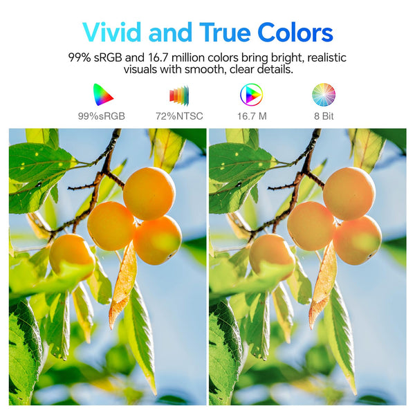 KOORUI E2711F 27 Inch FHD Monitor, Gaming 100Hz, IPS Computer Monitors, 1080P Pc Screen, Adaptive Sync, 5ms, VESA 100x100mm, Eye Care, HDMI, VGA