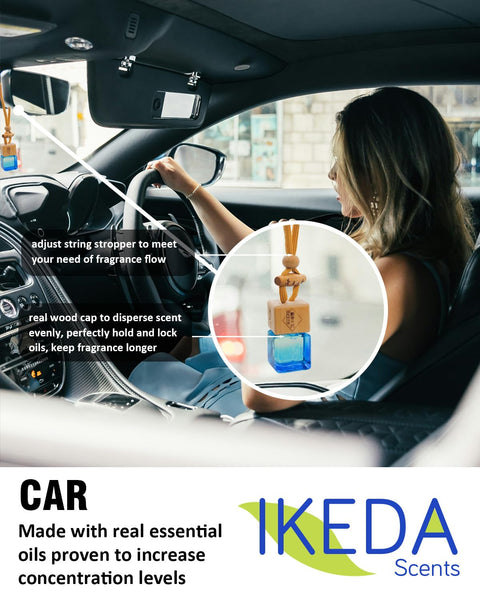 Car Air Fresheners for Men | Air Fresheners with Odour Eliminator Technology | Long Lasting Fragrance Car Accessories for Men | Strong Scents Perfume Diffusers (10ml Dark Night)