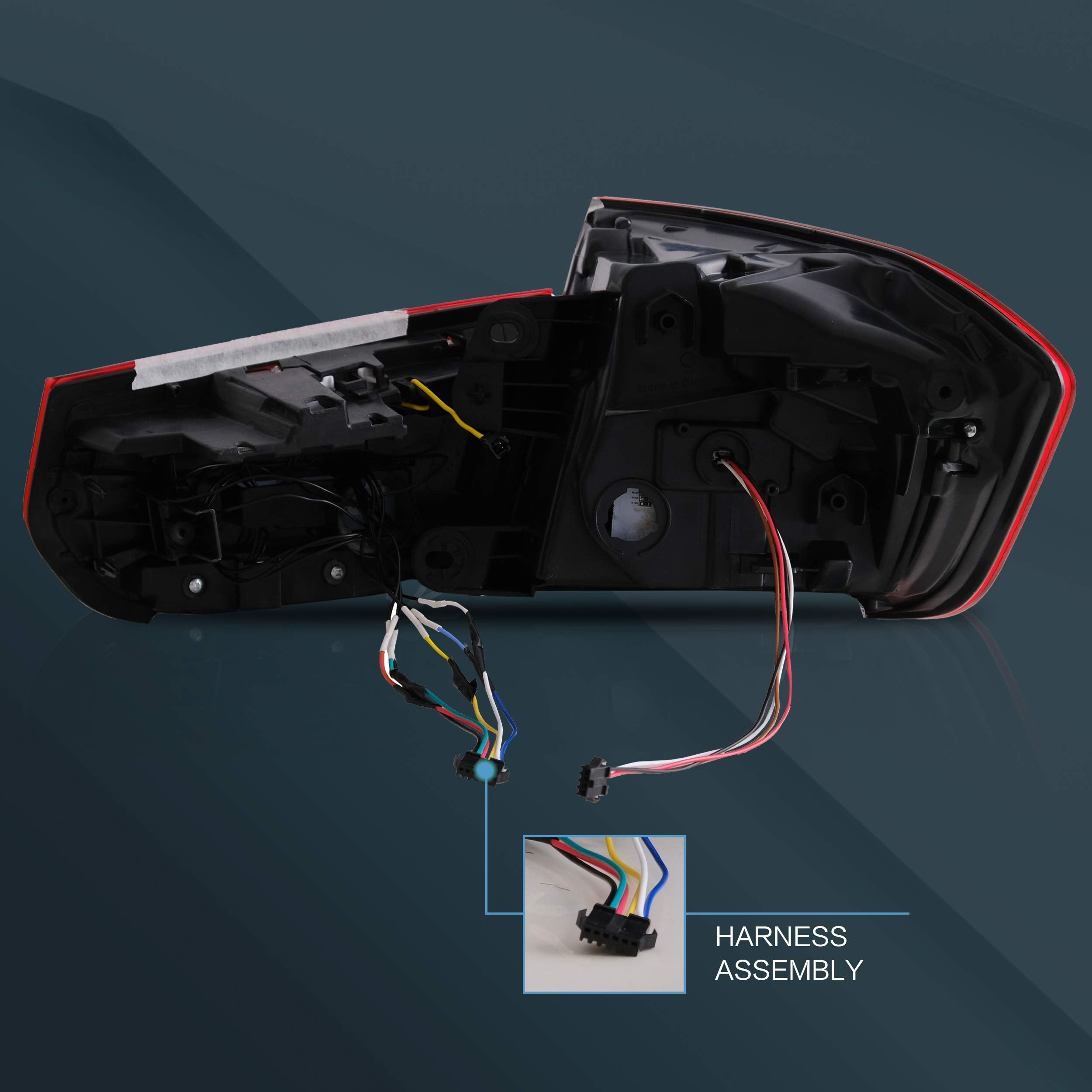 VLAND OLED Rear Lights Compatible with 2013-2018 BMW 3 Series F30 F35 F80 320i 328i 335i Sedan (Not for F31 F34), Tail Lights with Sequential Indicators, E-mark, Red