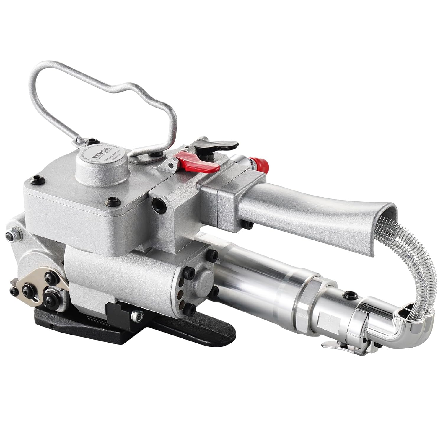 VEVOR Pneumatic Strapping Tool, for 3/4"-1" Width PET Plastic Belt, Packaging Strapping Machine, Handheld Baler, Automatic Packaging Machine with 4000N Max Tension, Portable Banding Strapping Kit