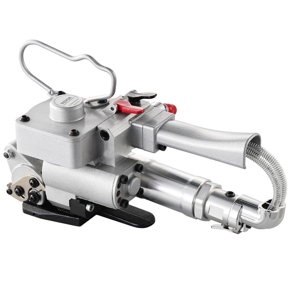 VEVOR Pneumatic Strapping Tool, for 3/4"-1" Width PET Plastic Belt, Packaging Strapping Machine, Handheld Baler, Automatic Packaging Machine with 4000N Max Tension, Portable Banding Strapping Kit