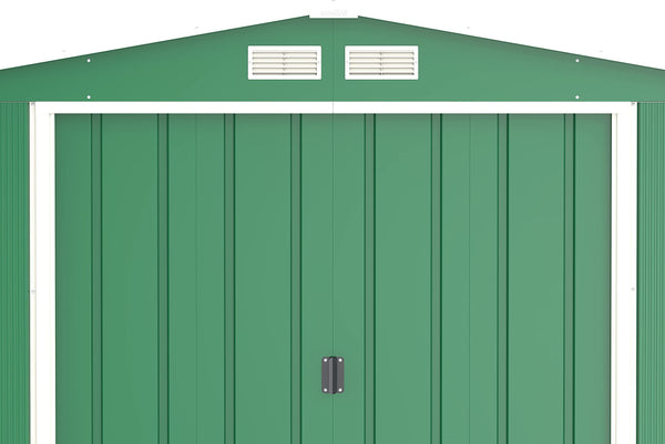 Duramax ECO 8 x 8 (6.35 m2) Metal Garden Storage Shed, Hot-Dipped Galvanized Metal Garden Shed, Tool Storage Shed, Strong Reinforced Roof Structure, Maintenance-Free Metal Shed, Anthracite
