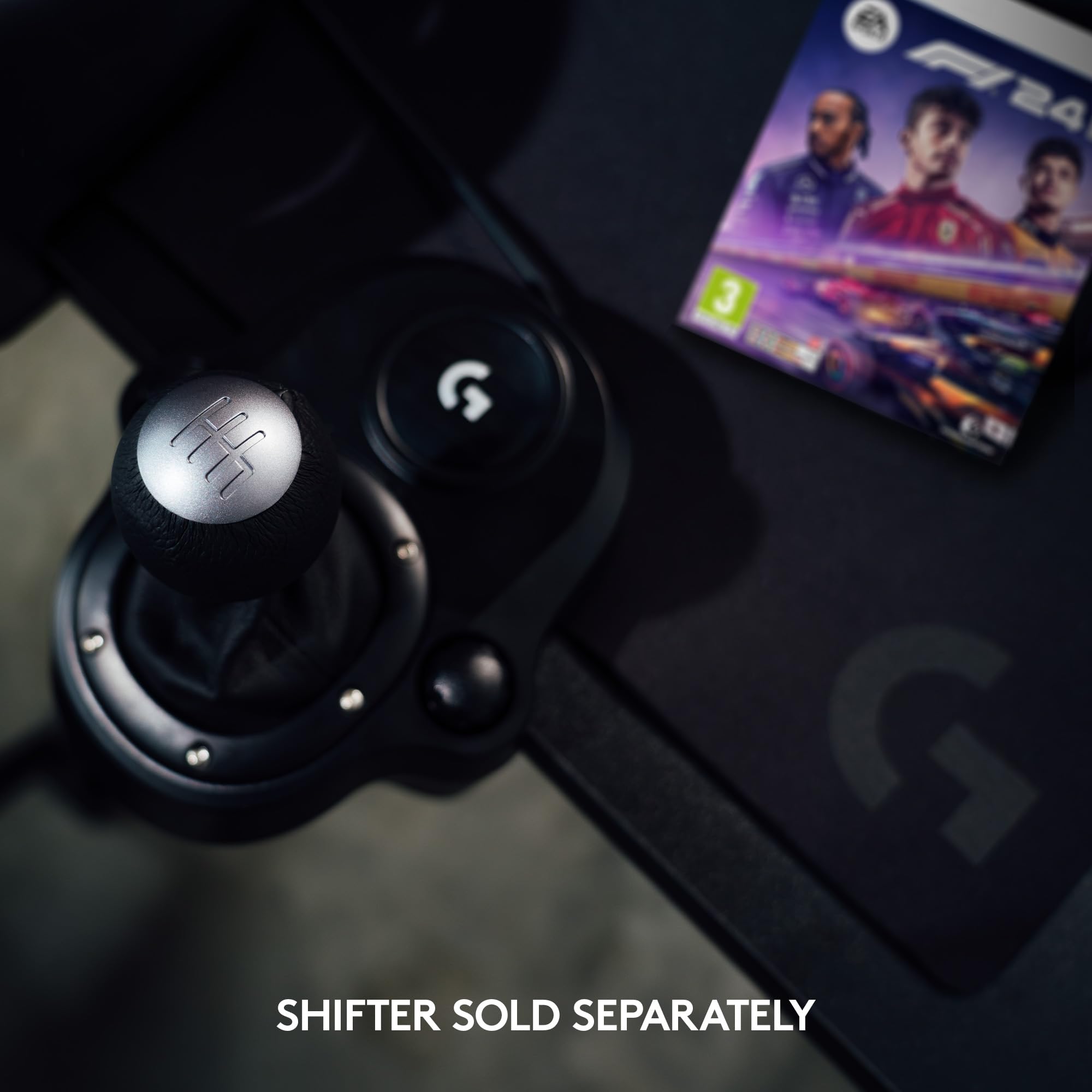 Logitech G G923 Racing Wheel and Pedals, TRUEFORCE up to 1000 Hz Force Feedback, Responsive Driving Design, Dual Clutch Launch Control, Genuine Leather Wheel Cover, for PS5, PS4, PC, Mac - Black