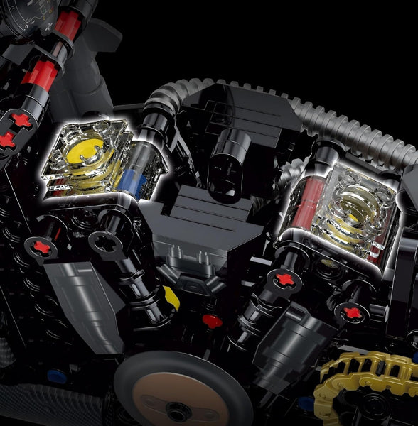 Motorcycle Building Blocks Toys, Motorbike Model Building Kit for Boys, 634 Pieces Construction Engineering Motorcycle Bricks, STEM Educational Toy, Gift for Adults and Kids