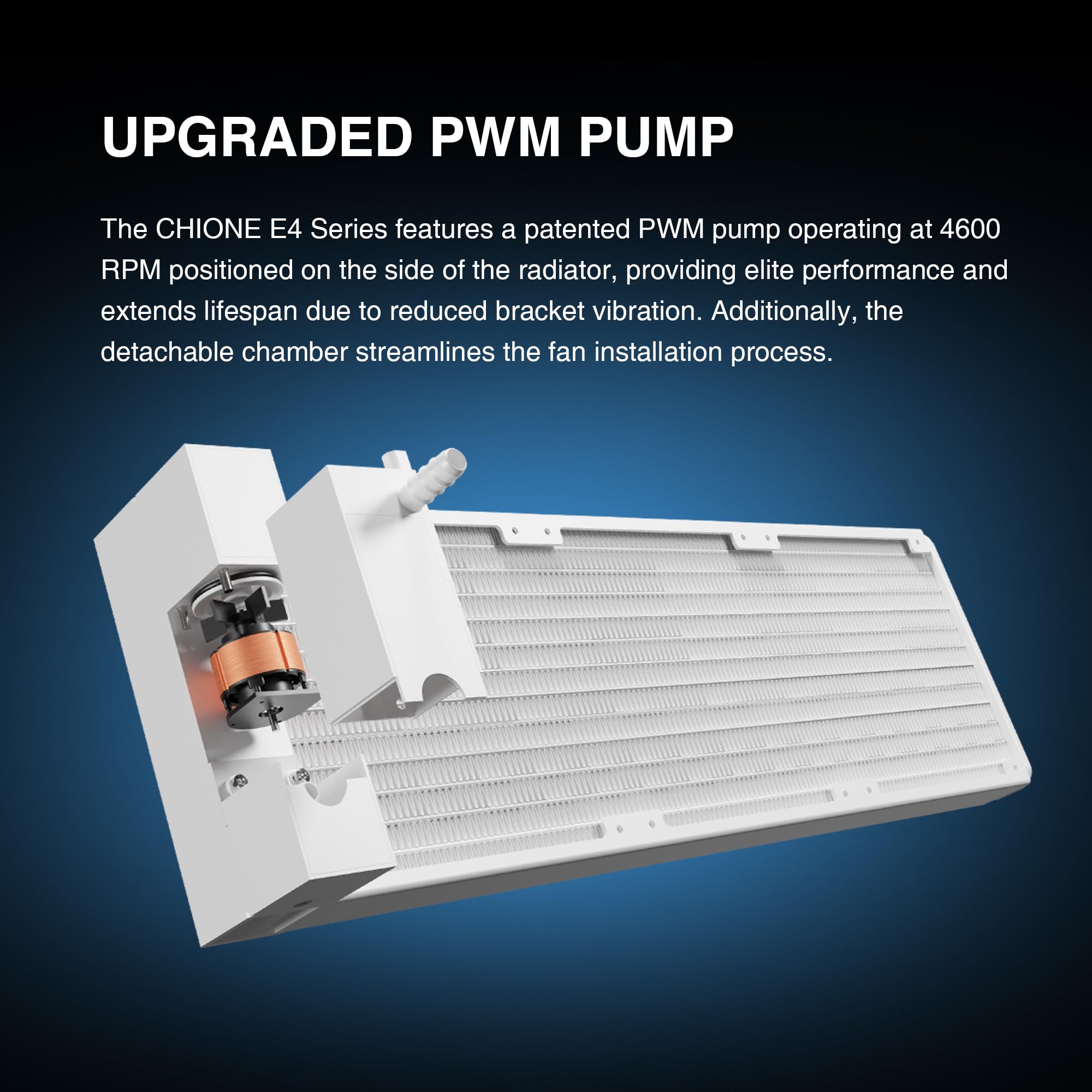 GAMDIAS CHIONE E4 240mm AIO Liquid CPU Cooler, Real-Time Digital Display Patented PWM Pump, 2 x 120mm Easy Cable Management Daisy Chained Fans w/ ARGB Sync, Intel LGA 1851/1700/1200；AMD AM5/AM4, Black