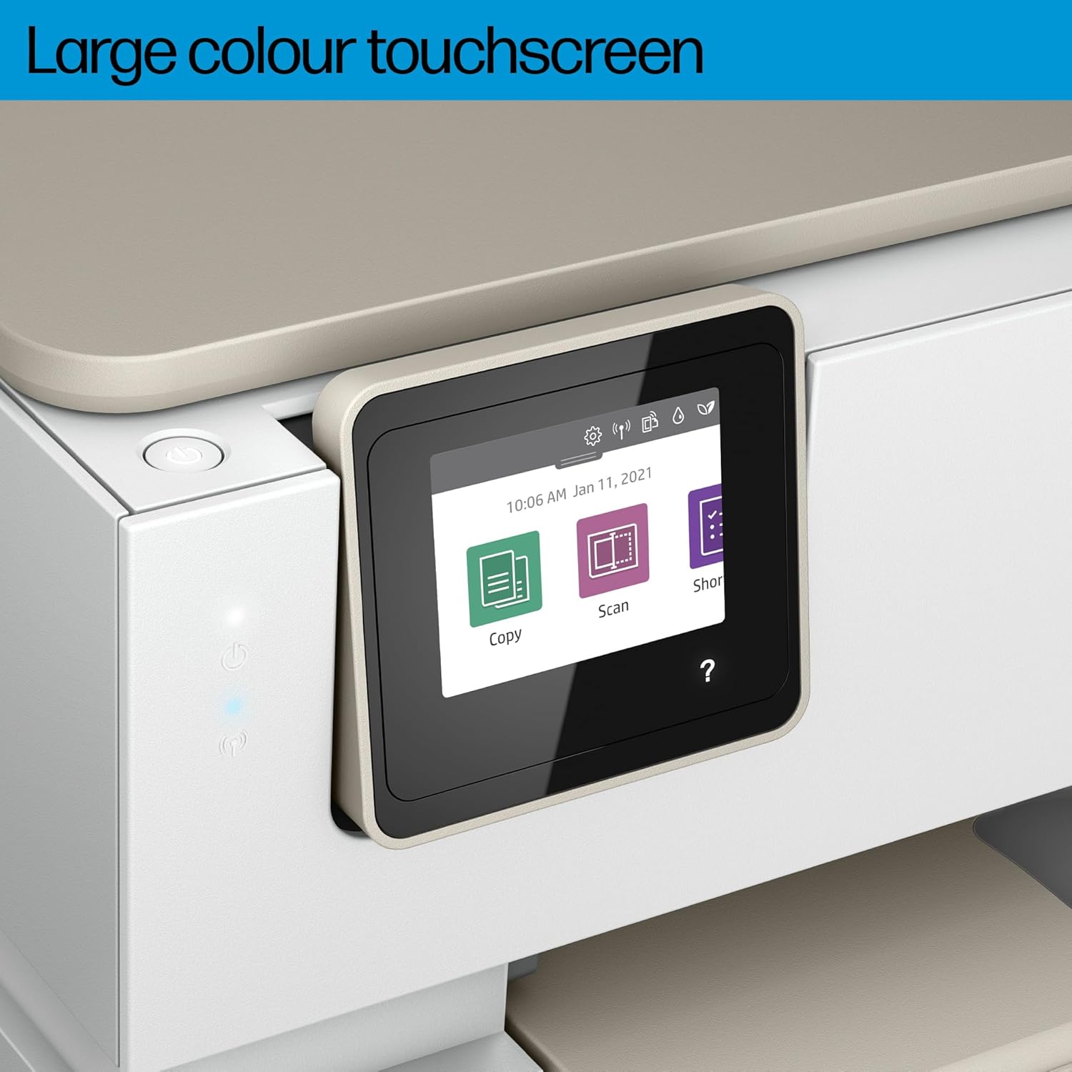HP ENVY Inspire 7220e All-in-One Wireless Colour Printer | 5 months free Instant Ink limited time only | White | 2-sided printing | Touchscreen | Self-healing Wi-Fi