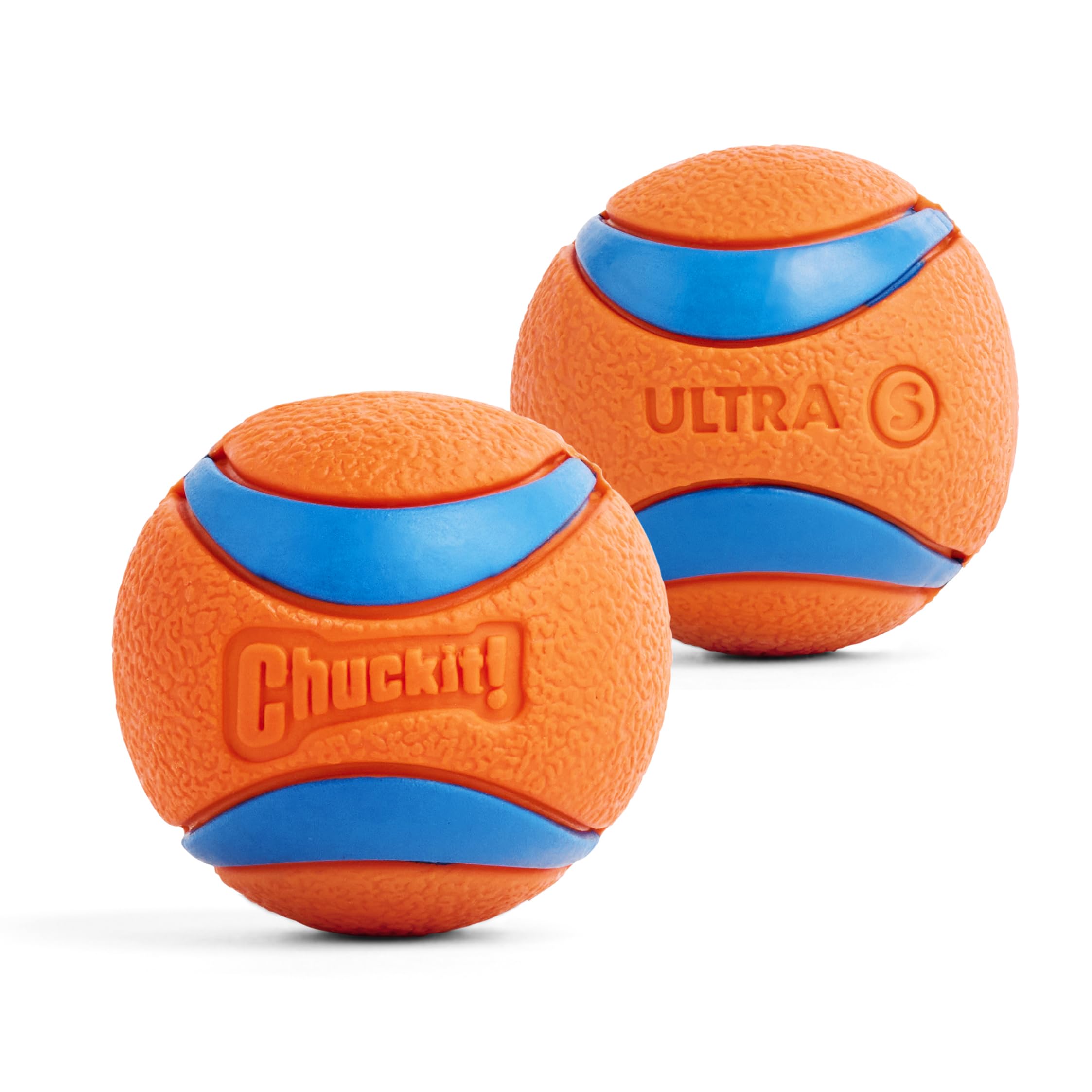 ChuckIt! Ultra Ball Dog Toy, Durable High Bounce Floating Rubber Dog Ball, Launcher Compatible Toy For Dogs, 2 Pack, Medium