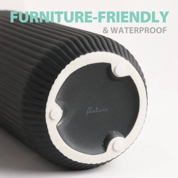 flature Ceramic Vases in Nordic Style, Modern Vase Deco for Pampas Grass, Boho Deco for Windowsill, Vases Set in Black Matt, Flower Vase as Home