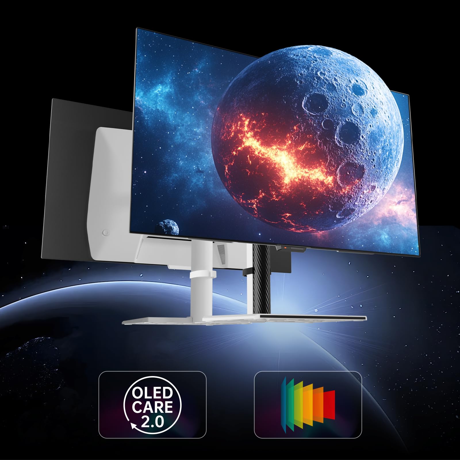 KTC Flat 32 Inch Monitor, QHD 1440P 2K@100Hz IPS Large Computer Monitor, Ultra Thin Bezels, Anti-Blue Light, HDR10, 103% sRGB, 86% DCI-P3, 350 Nits, 3ms MPRT, Adaptive Sync for Working and Gaming