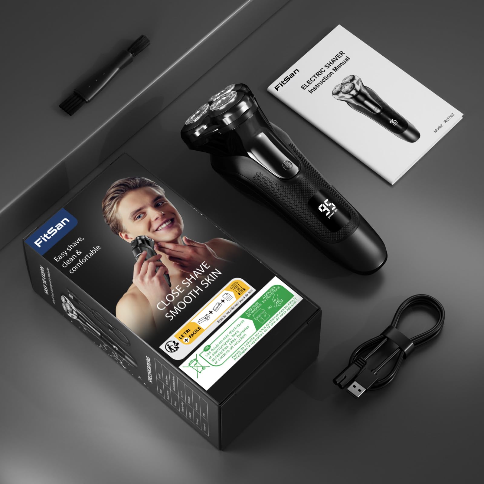 Head Shaver for Bald Men: Electric Bald Razor-7D Wet/Dry Shaving-Professional Grooming Kit for Balder-Rechargeable Head Shavers for Scalp/Face/Beard -Close Shave