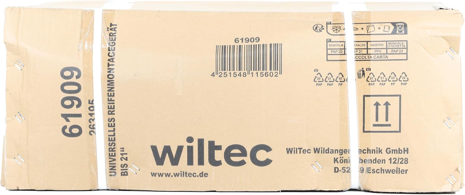 WilTec Universal Manual Tyre Changer for Tyres with a Size of up to 21 Inches Tool Changer Machine