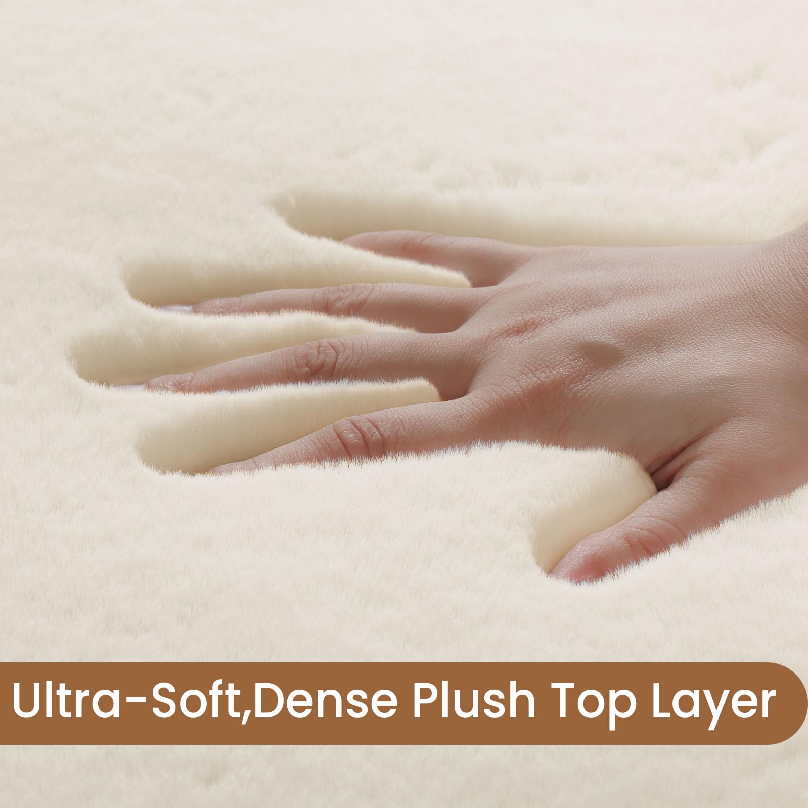 Sour Lemon Rugs Living Room - Grey Area Rugs for Bedroom Faux Rabbit Fur Large Rug,Anti Slip Rug Large Floor Carpet Short Pile Area Rug for Living