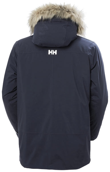 Helly Hansen Men's Reine Parka – Waterproof Insulated Parka with Adjustable Hood and Reflective Details