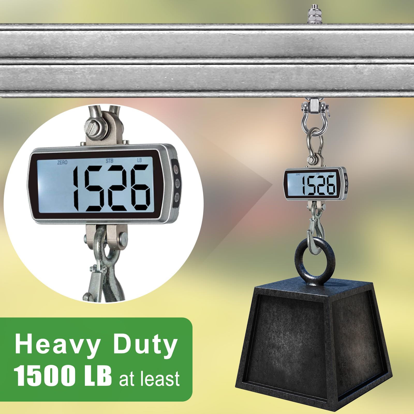 BeneLabel 6pcs Swing Hanger Bearing, Heavy Duty Hammock Hook M10 Hanging Chair Screw Eye Bolt 225mm Swivel Ceiling/Beam Mounting Bracket Kit for Yoga