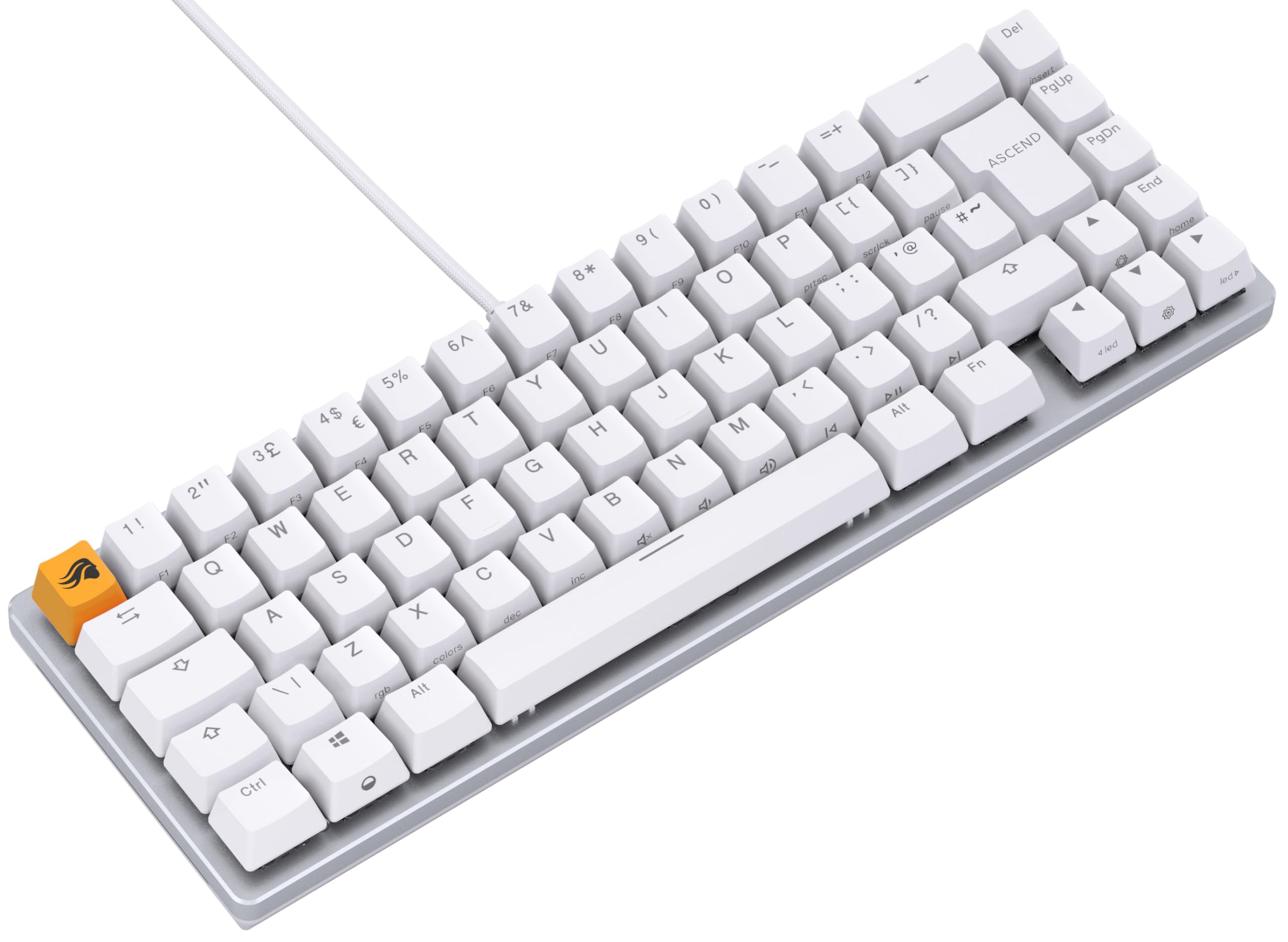 Glorious Gaming GMMK 2 Full Size (96%) - Mechanical Gaming Keyboard, Aluminium Frame, Customisable, Doubleshot Caps, Fox Switches, Per Key RGB, Full NKRO, English UK QWERTY Layout - Pink