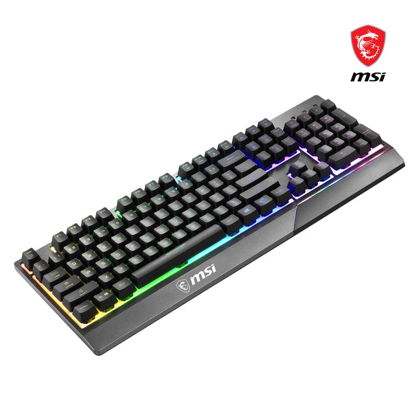 MSI Vigor GK71 Sonic Mechanical Gaming Keyboard (UK Layout) - MSI Sonic Red Switches (Linear), Ergonomic Keycaps, Anti-slip Base, Per-key RGB Mystic Light, USB 2.0 - Full-Sized