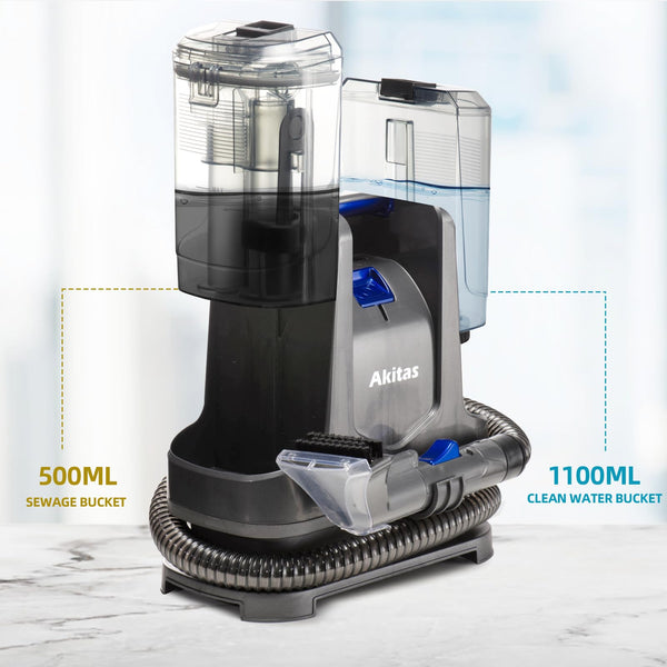 Akitas X6 Spot Cleaner Carpet Washer Remove Spills and Stains from Carpets, Stairs, Upholstery Portable and Compact