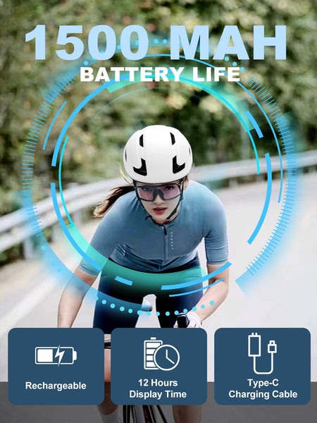 TMEOIIPY Smart App Program Bike Helmet, Back LED Lights Display with USB Rechargeable, Road Bicycle Helmets for Adults: Men, Women, with Turn Signals Remote Control