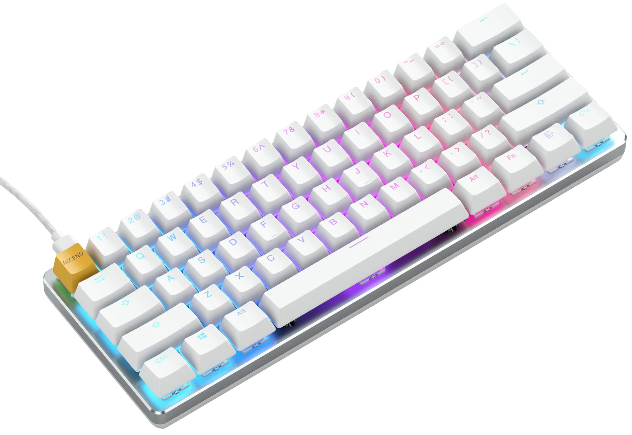Glorious Gaming GMMK Compact 60%, Barebones (Frame Only) - Mechanical Gaming Keyboard, Per Key RGB, Hotswap & Customisable, International/ISO Layout - Black