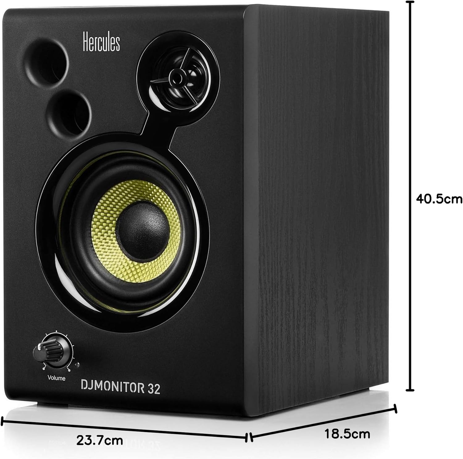 Hercules DJMonitor 32 – Compact 2-Way Active DJ Monitors with 3.5” Speakers for Studio and DJ