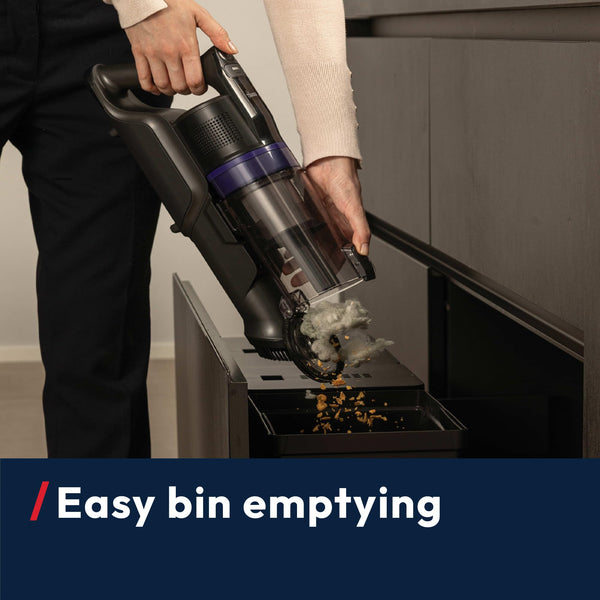 Hoover HF1 Plus Cordless Stick Vacuum Cleaner with Turbo Suction Mode, Up to 45 Min Runtime, Rechargable, Multi-Floor Nozzle, Anti Hair Wrap, Handheld Capability, 165w [HF1PZ10H]