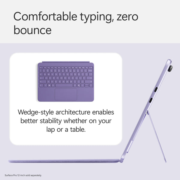 Microsoft Surface Pro Flex Keyboard with Slim Pen | Black | 2-in-1 Alcantara® Keyboard for Surface Pro Windows 11 Copilot+ PC