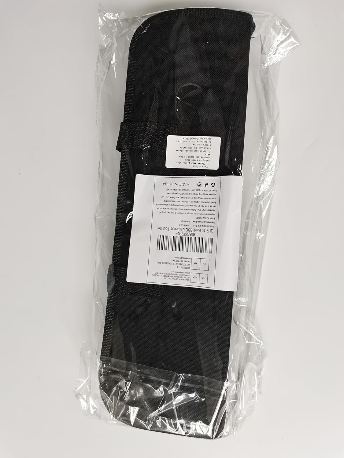 QH7 10 Pack BBQ Barbecue Tool Set, Stainless Steel Outdoor Barbecue Grill Utensils Set with Storage Bags for Picnics and Outdoor Activities